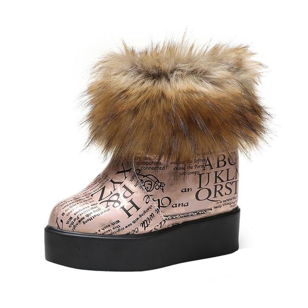 

sagace fashion women's boots winter new fashion thick bottom snow boots ladies cotton comfortable warm 111, Black