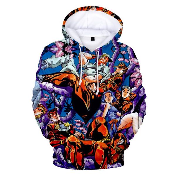 

jojo bizarre adventure hoodie понкого аниме деи / мђжин / женин меной оловки harajuku мђ, Black