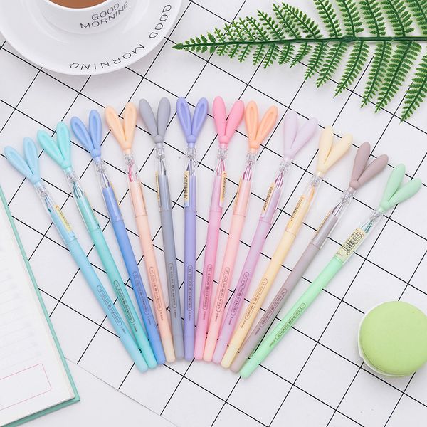 

12pcs/set pen 0.6mm kawaii diamond ballpoint pens student stationery office supply pen writing gift, Blue;orange