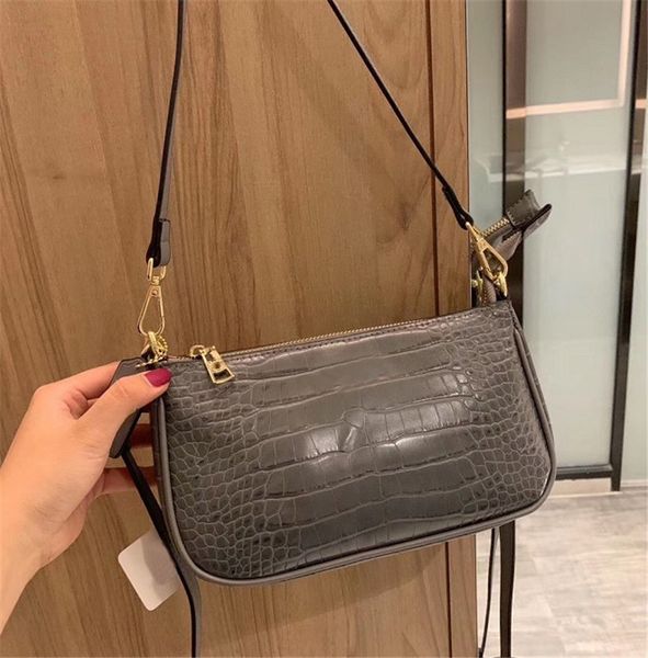 

designer luxury shoulder bag women's bags designer handbag leather good match oblique span fashion crescent moon pack 3