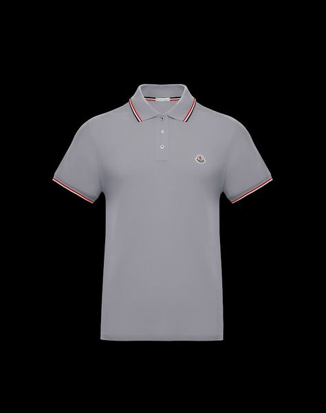 

19ss moncler polo Нового прибытия Мужчин Стрит-поло Мода шаблон Дизайнер черный с коротким рукавом лето Straight Cotton Polos мода