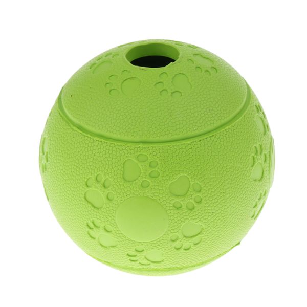 

8cm dia. natural rubber ball dog chew toy chewing ball pet toys tooth cleaning food dispenser