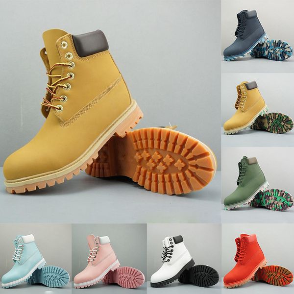 

new luxury designer mens boots fashion utility winter womens classic martin ankle boot brown red antiskid bottoms outdoor trainers size 47, Black