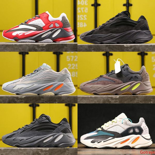 

2020 новая волна 700 runner сиреневый инерционные кроссовки kanye west дизайнерская обувь мужчины женщины 700 v2 статическая спортивные sean