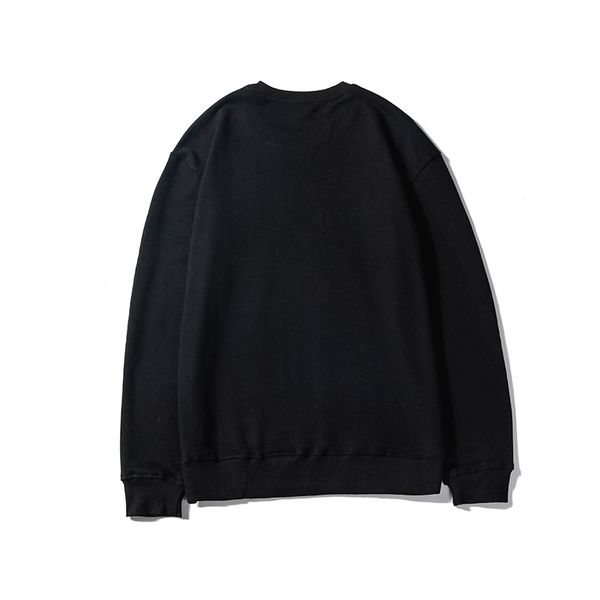 

basic letters print designer fashion hoodie mens luxury o-neck sweatshirt jumper womens sweatshirt casual m-xxl casual 19122406z, Black
