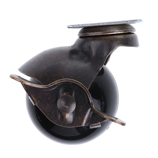 

1.5'' swivel ball caster pp wheels with brake lock screw-in universal