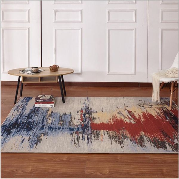 

aovoll modern minimalist linen rug bedroom carpet for living room nordic abstract style study large soft carpet floor area rugs