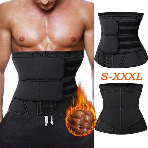 

waist men neoprene body shaper trainer tummy control slimming belt sauna strap fitness sweat shapewear male corset