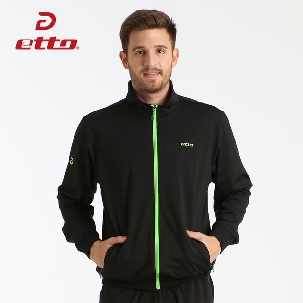 

etto men running jackets autumn winter long sleeve collar sport coats men zipper fitness sports jackets for men jogging fitness huf005