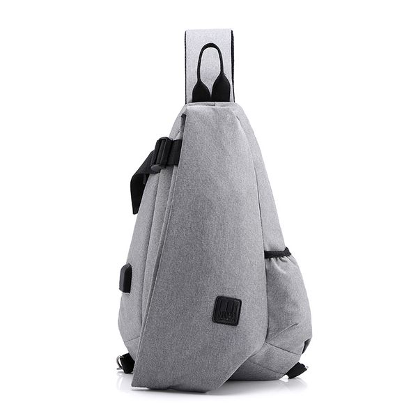 

outdoor leisure chest bag usb charging port backpack waterproof messenger bag backpack frete gratis schooltas met lapak