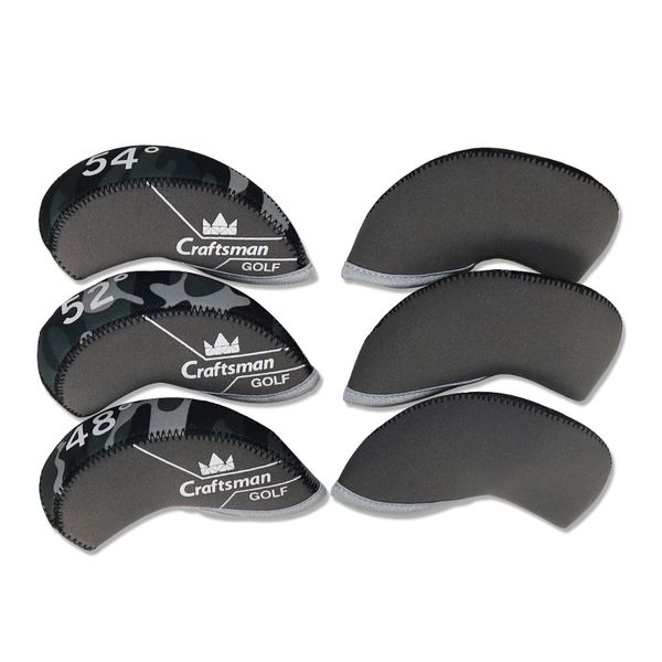 

craftsman golf wedges cover headcovers 6pcs(48 52 54 56 58 60) neoprene camouflage