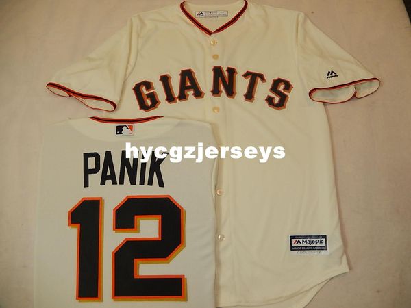 

baseball mens sg #12 joe panik shirt jersey creme mens stitched jerseys big and tall size xs-6xl for sale, Black;blue