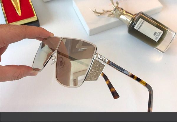 

популярные дизайнерские женские солнцезащитные очки металлическая квадратная рамка очки flash beads design eyewear uv400 protection top qual, White;black