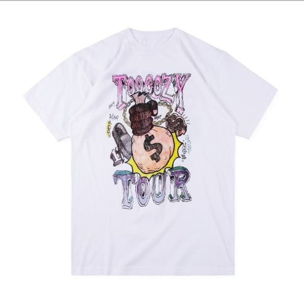 

asap rocky mens tshirt summer casual style round neck short sleeve tee for men and women asian size s-xl, White;black
