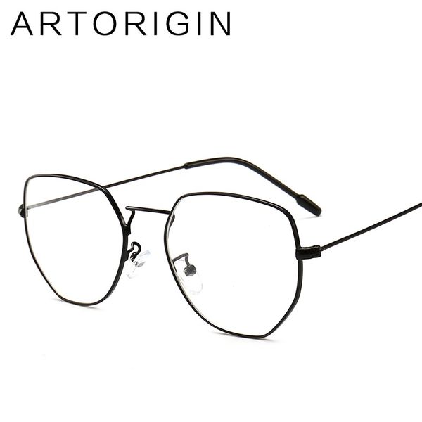 

wholesale-glasses frame transparent glasses fro women flat eyeglasses metal optical frames myopia, Silver