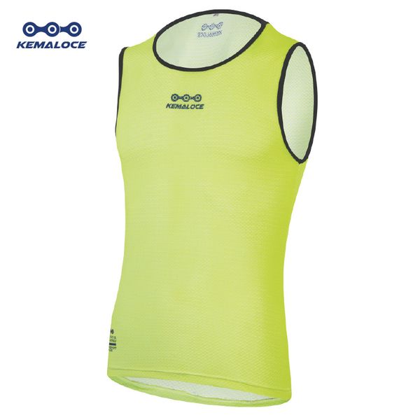 

sleeveless men bicycle undershirts highly breathable bike base layer yellow pro 2019 cool mesh light cycling base layers, Black;red