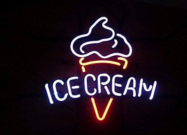 2019 Ice Cream Neon Sign For Home Bedroom Garage Decor Wall Light Striking Neon Sign For Bar Pub Hotel Man Cave Recreational Game Room From