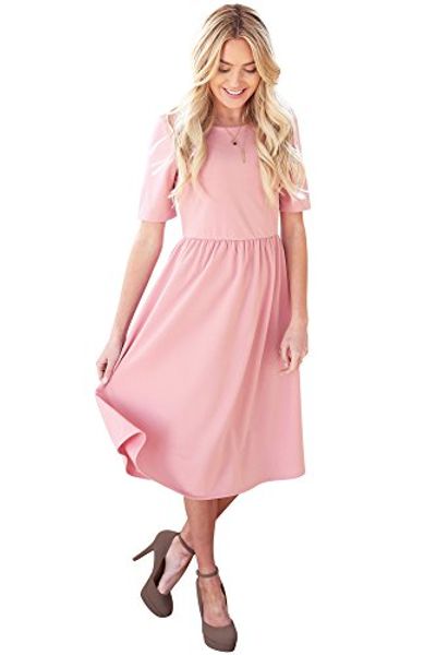 

mikarose "натали модест платье скромное платье невесты, Black;gray