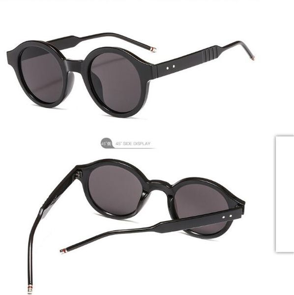 

round frame retro sunglasses sd arc mirror leg s9051, White;black