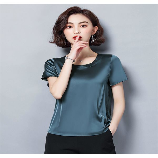 

women's silhouette cotton short sleeve t-shirt in white for spring/summer 2020 11