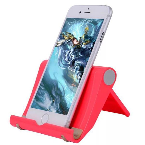 

mobile phone holder table deskstand plastic desk mount candy color mini portable holder universal bracket for smartphone