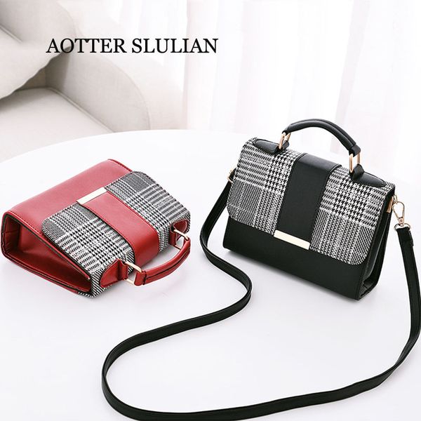 

women fashion pu leather shoulder flap crossbody handbags handle messenger bags luxury ladies hand bag tote sac