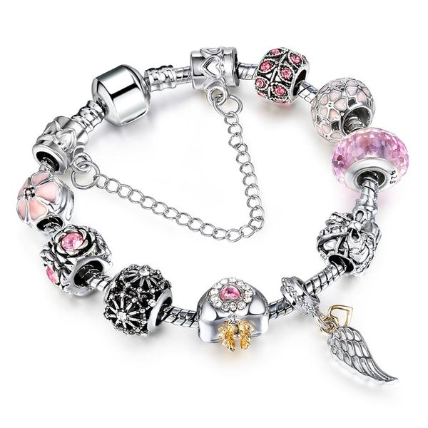 

molinuo new trendy bead bracelet 18-20cm female charm bracelet party wear can send friends and family diy beautiful, Black