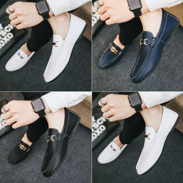 

luxury men casual shoes mens loafers spring/autumn 2019 fashion sneakers oxfords solid espadrilles slip-on low cut shoes man d01, Black