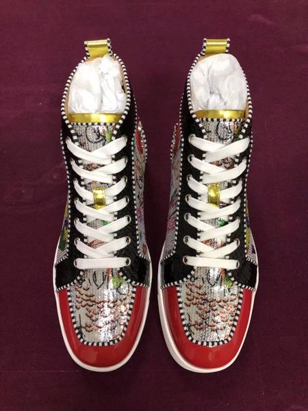 

2019new arrival fashion casual shoes luxury design genuine leather high mixed flat sneaker size:man-woman35-46, Black