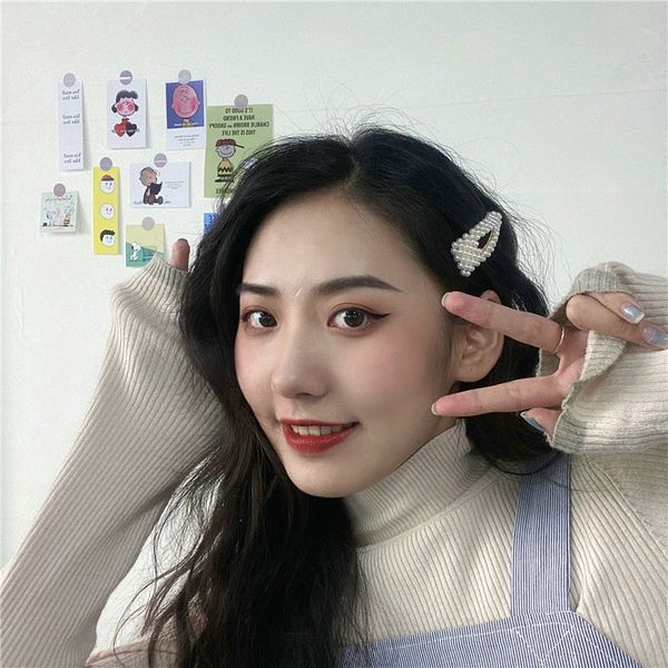 

hair barrettes pearls barrette hairclip hairpins pearl white plastic hair clips grote parel haarspeld hair barrettes whcgh, Black;brown