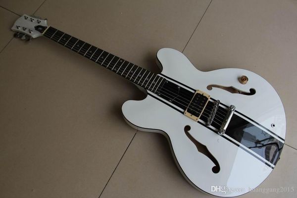 

wholesale new cibsones 333 electric guitar semi hollow body in white 120427