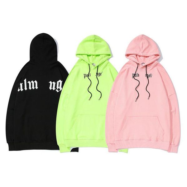 

2020 new palm palms lettered icon print men women wear oversized loose long sleeve shirt sweater hoodies s-xl angels 3422as.hjma#, Black