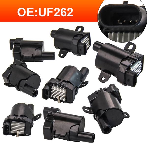 

8pcs all new round ignition coils fit gmc 5.3l 6.0l 4.8l uf-262 c1251 for chevy express isuzu ascender 5.3 6.0 4.8 v8