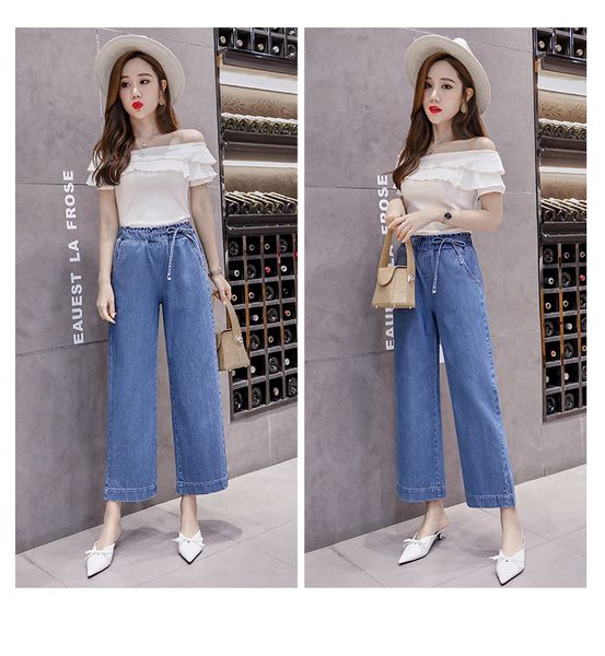 

navy blue women's tailored waist and hip princess jeans bk3013