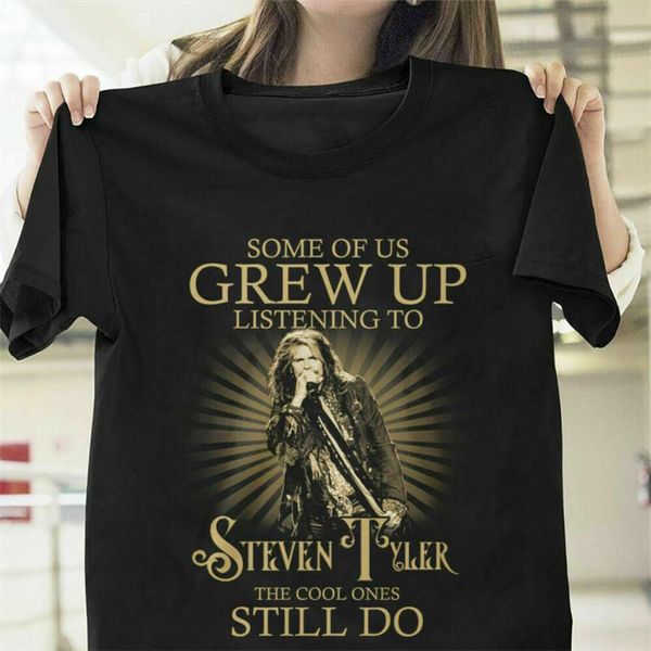 

some of us grew up listening to steven tyler funny black t-shirt for fans s-3xl tee shirt, White;black