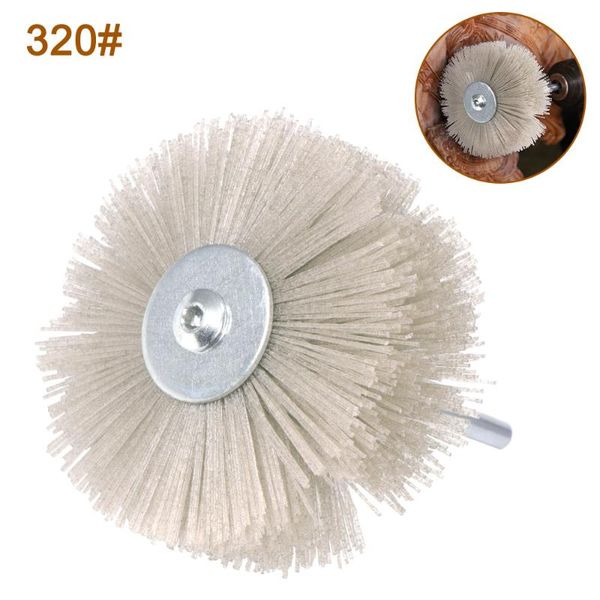 

abrasive alumina wire brush head deburring buff wheel polishing brush for woodworking machining
