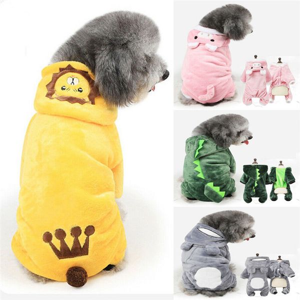 

Pet Dog Hoodie Coat Jacket Puppy Winter Autumn Warm Hooded Costume Apparel Healthy 5 Different Kinds Cute Cartoon Sweet Clothes