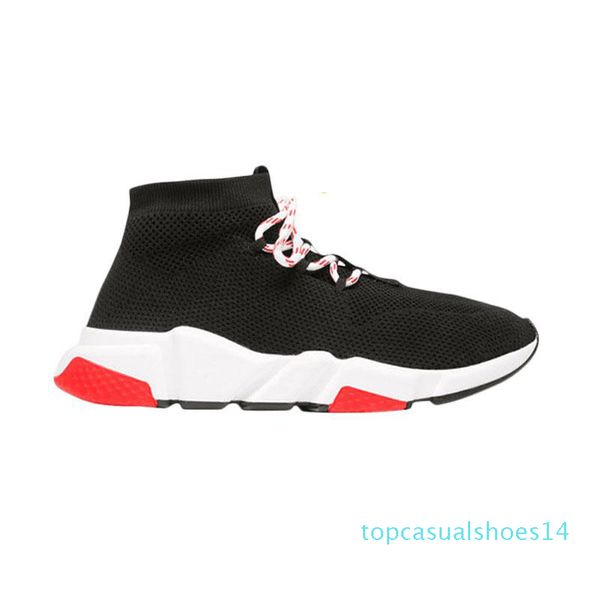 

lace-up socks shoes classic 2019 casual for men women trile black red green sole fashion sneaker mens trainers size 36-45 t14