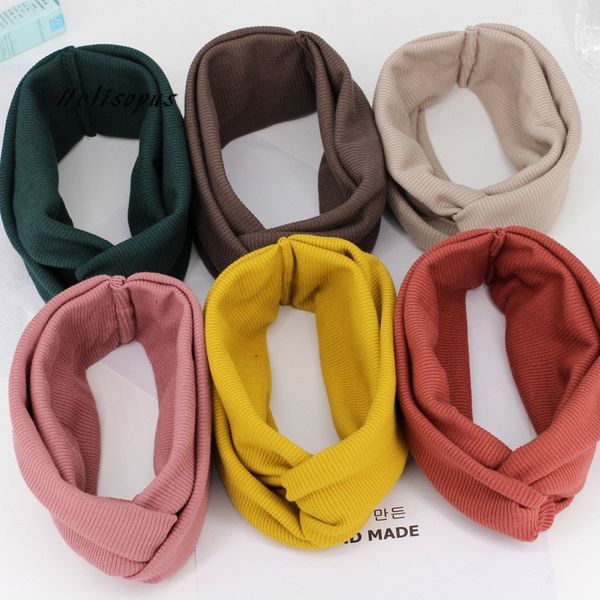 

helisopus 2018 winter new knitted hairband korean wool headbands crochet head band turban women fashion hair accessories