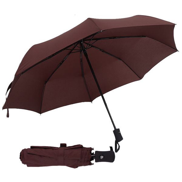 

full automatic umbrella rain women men 3 folding light and durable 386g 8k strong umbrellas kids rainy sunny wholesale price