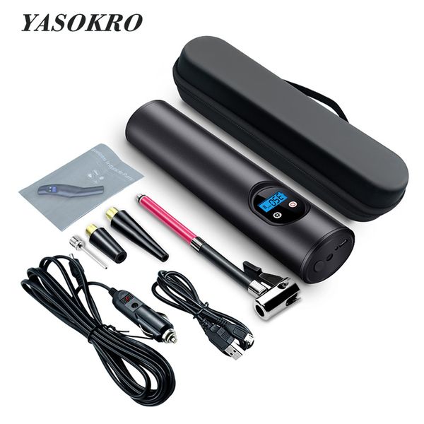 

12v 150psi portable car air pumps electric tyre inflator car bike bicycle air compressor auto wireless tire inflator