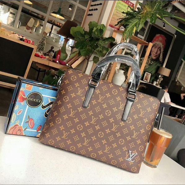 

official document baotou layer pu leather leisure handbag fashion men's bag horizontal large capacity business bag size 38*29*6