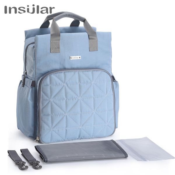 

Insular Large Capacity Nappy Stroller Bag Fashion Nursing Bag Colorful Diaper Bag Baby Diaper Mummy Changing Backpack