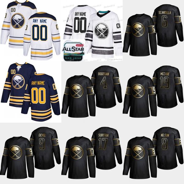 

4 Zach Bogosian 2019 Golden Edition Buffalo Sabres 19 Jake McCabe 17 Vladimir Sobotka 9 Jack Eichel 6 Marco Scandella 8 Casey Nelson Jerseys