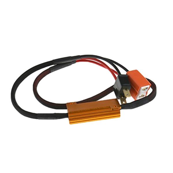 

h7/h11 car fog light decoder 50w load resistor wiring harness led decoder error code canceller