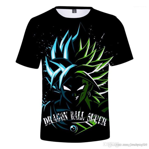 

3d print crew neck short sleeve homme clothing cartoon casual apparel mens summer designer tshirts drango ball, White;black