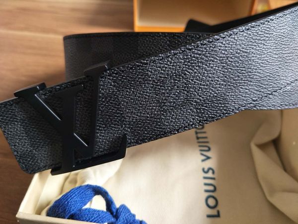 

new mens style designer belts luxury belt for man fashion belts casual brand smooth buckle 3 color optional width 38mm with box, Black;brown