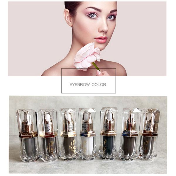 

7 bottle 12ml tattoo ink pigment set kits eyebrown tattoo pigment lip make-up permanent 7 colors body paint plant ink