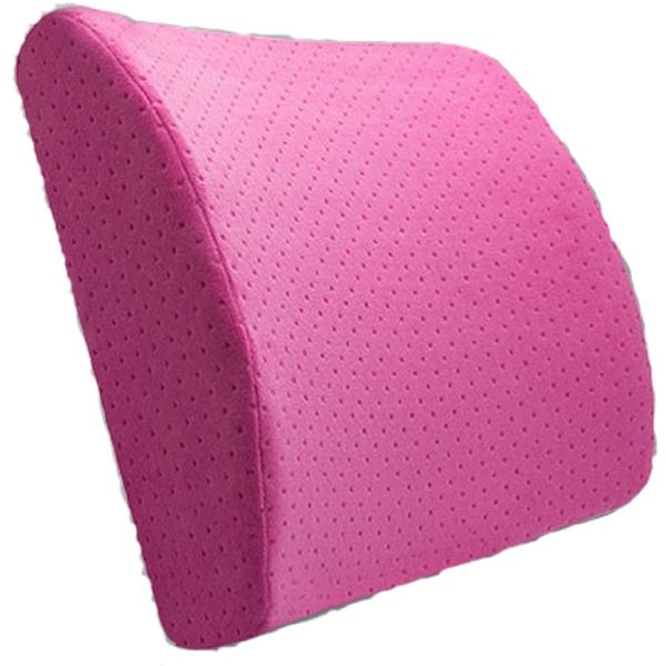 

1pc 34x30x10cm lumbar support solid velvet fabrics slow rebound memory foam back cushion home office car classroom waist cushion