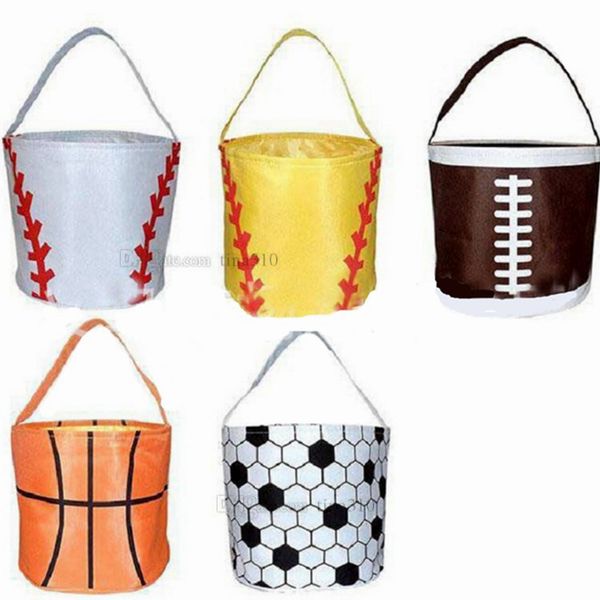 

easter basket large capacity canvas storage bag sports canvas bag football basketball baseball storage baskets t2d5010